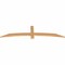 Ekena Millwork Bellingham Timber Gable Bracket, Western Red Cedar, 72"W x 18"H x 1 1/2"D x 3 1/2"F, 6/12 Pitch GBW072X18X0204BEL00SWR - alternate 2